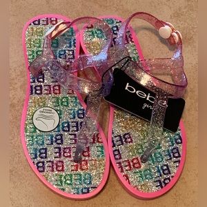 Fuchsia and Purple Ombré Sandals. Toddler: 11/12